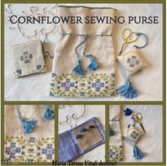 Cornflower Sewing Purse